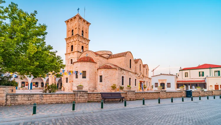 Le centre ville de Larnaca et son église Saint Lazarus 