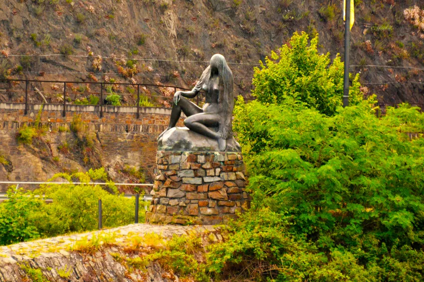 Statue près du rocher de la Lorelei 