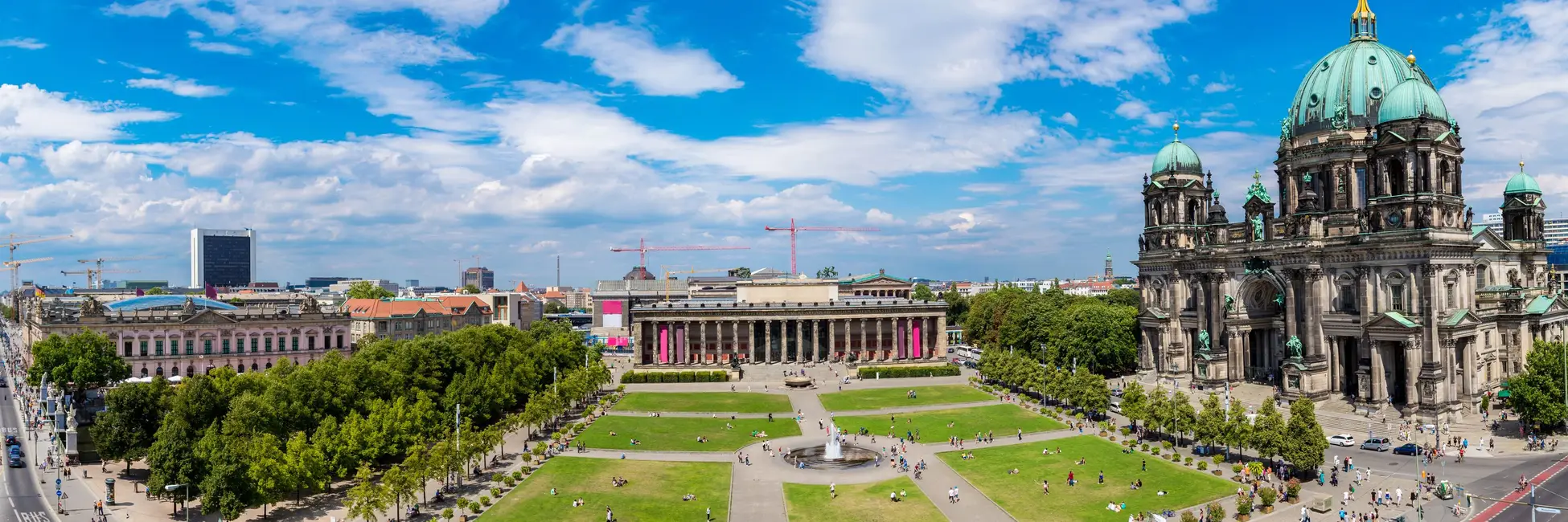 La cathédrale de Berlin et son jardin 