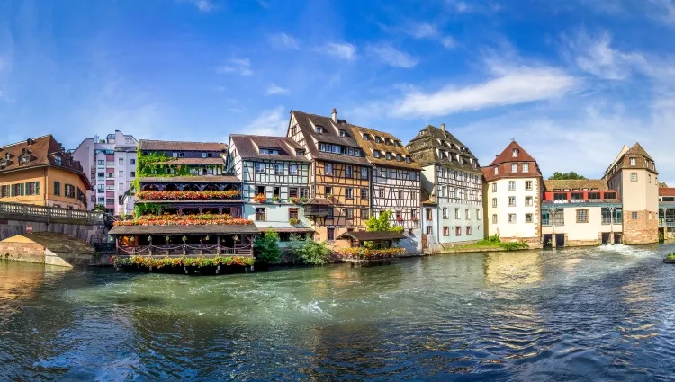 Panorama sur les quais de Strasbourg 