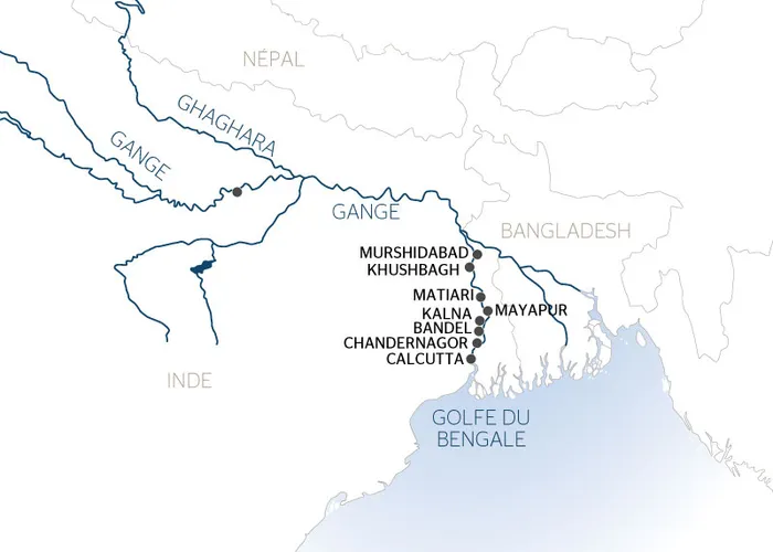 Carte Lointaine Inde Gange - 1G1