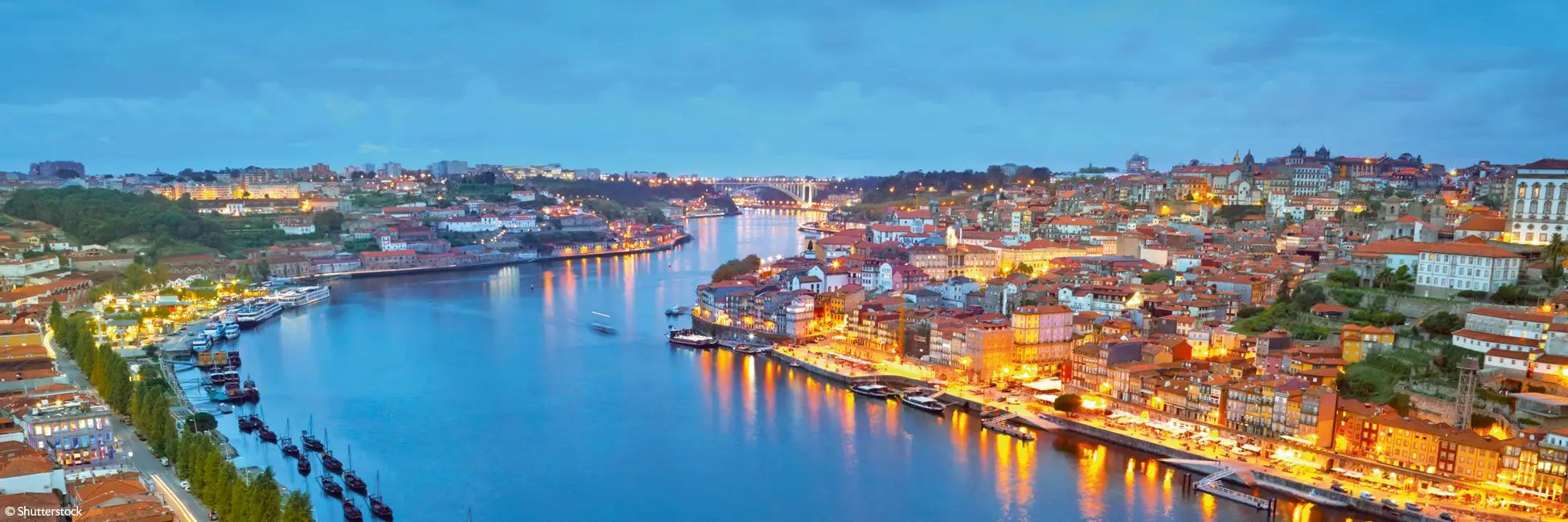 Slider panorama Porto de nuit 