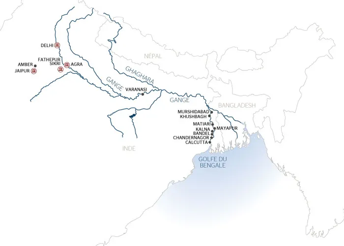 Carte Lointaine Inde Gange - 1G7 