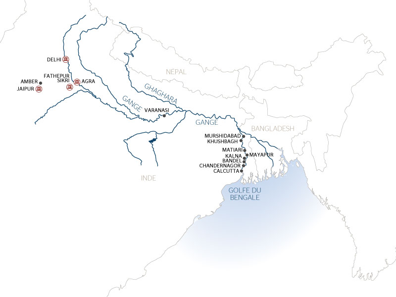 Carte Lointaine Inde Gange - 1G7 