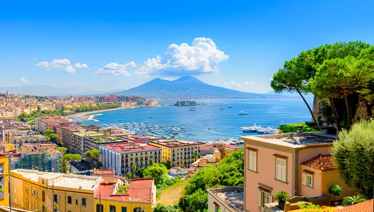 Paysage de Naples en Italie 