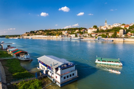 Le Danube traversant Belgrade