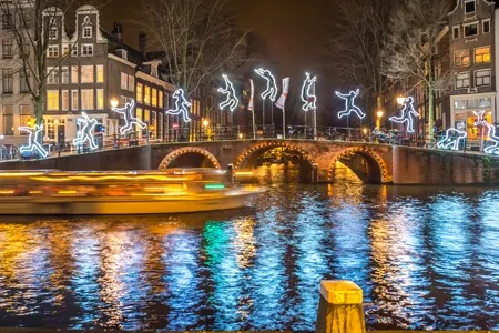 Vignette Amsterdam de nuit 