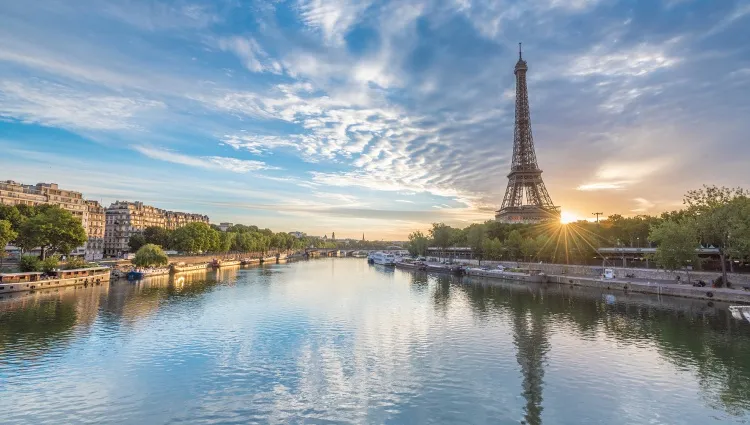 Vue de la Seine sur Paris 