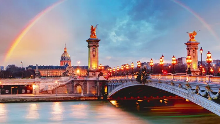 Vignette arc en ciel à Paris 