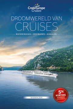 DROOMWERELD VAN CRUISES RIVIERCRUISES • ZEECRUISES • KANALEN 5% (1) KORTIN G 2025 tot 31/03/ S E I ZO E N 202 5 arden op de (1) Zie de voorwa e brochure achterkant van dez