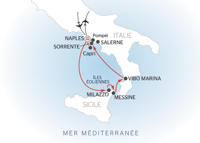 Italie - Calabre - Sicile - Dolce Vita en Croisière le Long des Côtes Italiennes