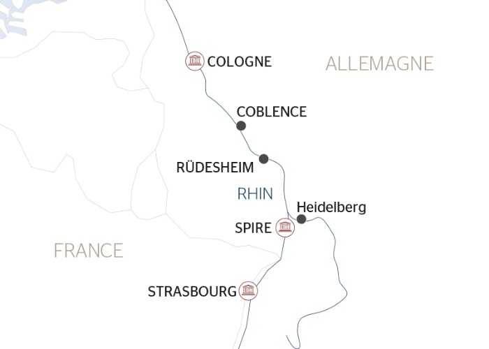 France - Alsace Lorraine Grand Est - Strasbourg - Allemagne - Rhénanie-Palatinat - Coblence - Croisière La Magie des Marches de Noël sur le Rhin