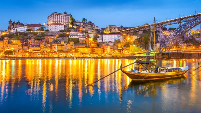 Porto by night