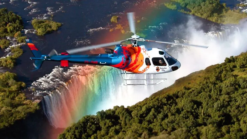 Vuelo en helicóptero en las Cataratas Victoria (excursión opcional)