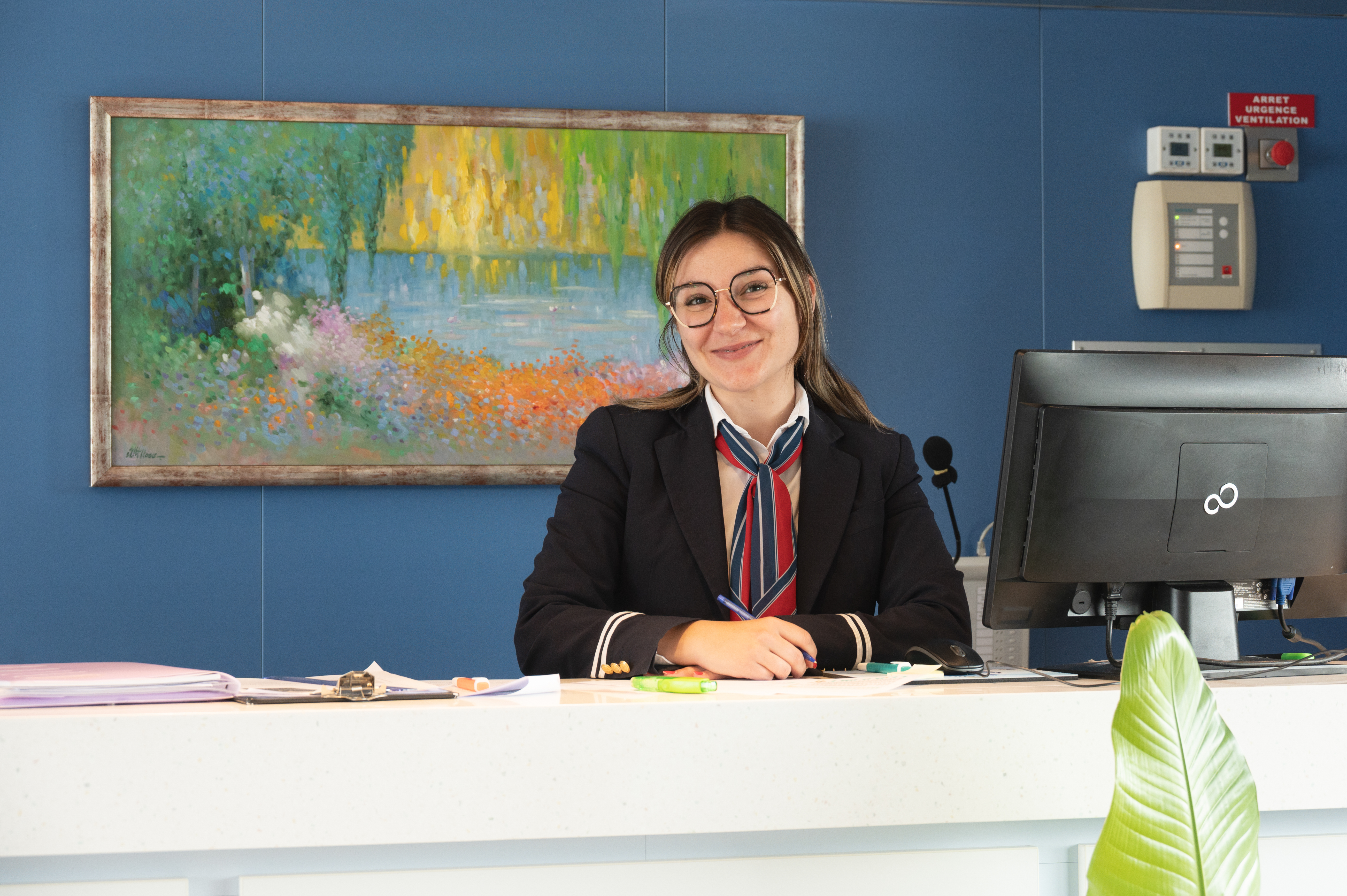 reception desk