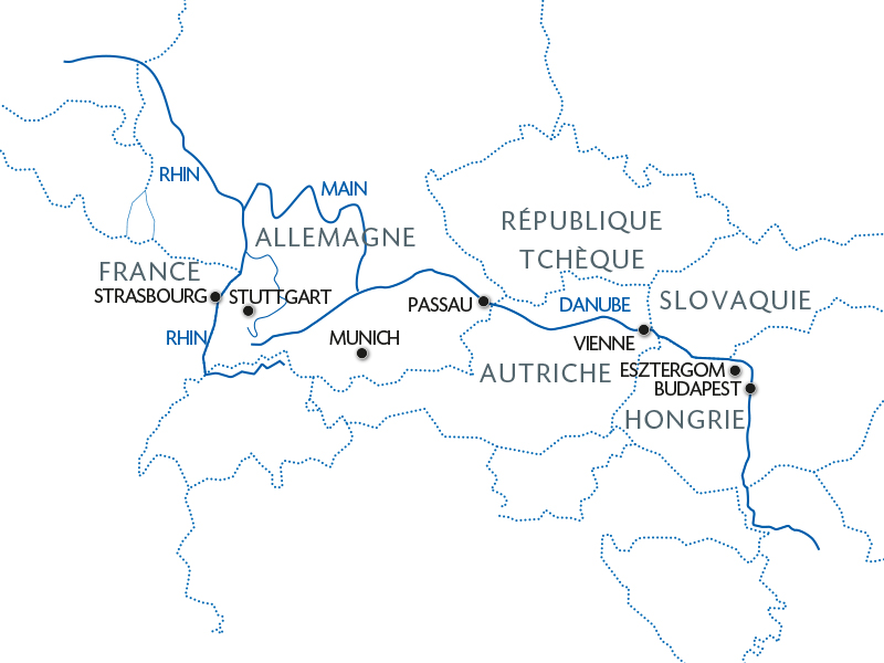 Allemagne - Le beau Danube bleu (formule port/port)