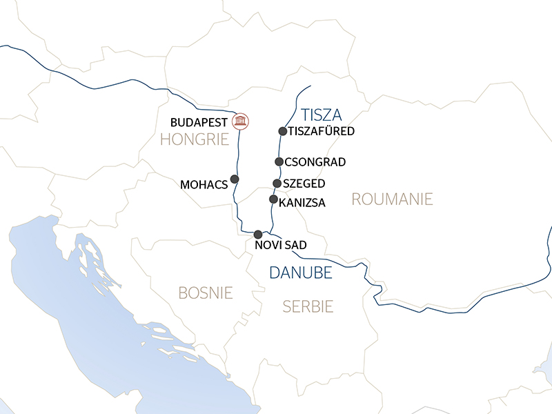 Hongrie - De la Tisza vers le Danube, la Hongrie authentique (formule port/port)