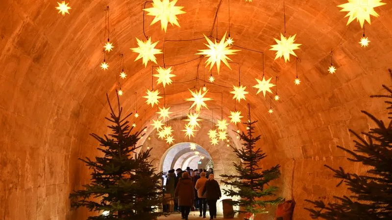Visite de la forteresse de Königstein, immergée dans la féérie de Noël