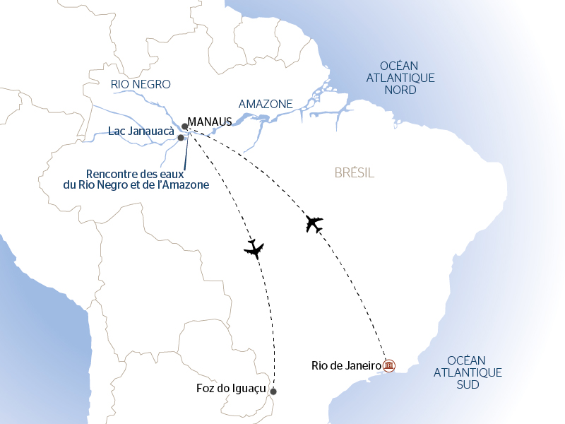 Au fil de l'Amazone et du Rio Negro - Croisière confidentielle au coeur d'une nature secrète et préservée - Rio, vibrante et éternelle, et séjour d'exception aux chutes d'Iguaçu (formule port/port) - 17